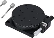 Baxnore RB A80 Manual Rotating Linear Stage, Wear Resistant Aluminum Alloy Manual Linear Stage, Rotation Linear Stage, Sliding Tuning Stage for Equipment