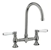 Abey Brushed Nickel Provincial Exposed Breach Kitchen Tap 400160BN