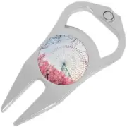 Ferris Wheel Golf Ball Marker Divot Repair Tool Bottle Opener