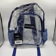 Trailmaker Clear Backpack Heavy Duty with Padded Straps, Side Pockets for Kids