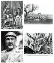 EXCALIBUR 1981 MOVIE PHOTO LOT #1 (4) KING ARTHUR PATRICK STEWART STNG