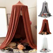 Bed Canopy for Kids Soft Breathable Bed Curtain Canopy Round Dome Canopy MQ#
