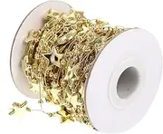 HAPINARY 1 Roll Pentagram Bead String Craft Kits Charms Earrings Chains Clasps Van Silver Gold Necklace Cord Tube Bracelet Jewelry Fuse Beads Pendant Decoration Stand Circle Plastic Golden