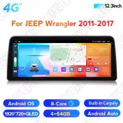 12.3" Android 10 Car Stereo Radio GPS Navigation DSP For Jeep Wrangler 2011~2017