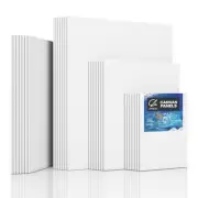 Canvas Panels 28 Pack 5x7 8x10 9x12 11x14 Inch, 100% Cotton 12.3 oz Triple Pr...