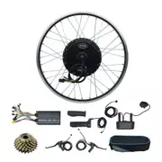 TDR 3000W 72V Rear Electric Bike Hub Motor Kit 27.5 Inch Wheel Brushless Direct Drive E-Bike Conversion Kit LCD Display Twist Throttle