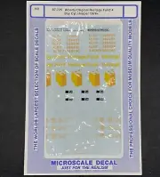 MICROSCALE HO DECAL ALBERTA ORIGINAL HERITAGE FUND 1976+ - #87-725