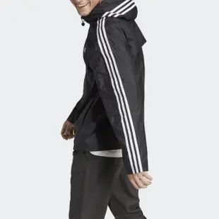 【adidas 愛迪達】外套 男款 運動外套 風衣外套 亞規 ESSENTIALS 黑 IB0381(S2418)