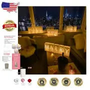 Flame Retardant 'Will You Marry Me?' Luminary Bag Decor for Special Proposals