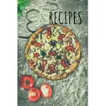 RECIPES: FLORAL COOK JOURNAL TO WRITE MEALS AND RECIPES