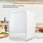 Mini Fridge 4L Large Capacity Mirror LED Cosmetics Fruit Drink Refrigerator XG