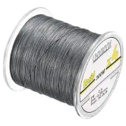4 Strands PE Braided Fishing Line Abrasion Resistant 328Yard 30LB Grey