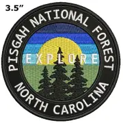Pisgah National Forest Patch Embroidered Applique Nature Badge Souvenir Hook
