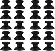 BRAVECOW 20 PCS Black Analog Stick Joystick Controller Performance Thumb Grips Replacement Parts for PS4 Xbox One Controller