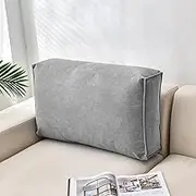 APLUSH Couch Pillows,Classic Large Sofa Back Waist Cushion, Comfort Reading Pillow Lumbar Support Pillow, for Sofa,Bedside,Bay Window,Dark Gray,28x18x5inches