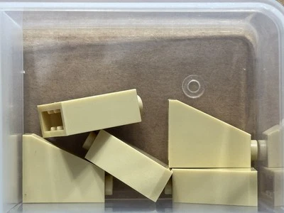 LEGO Parts - Tan Slope 65 2 x 1 x 2 - No 60481 - QTY 5