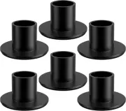 6 Pcs Black Candlestick Holders, Taper Candle Holders for Table
