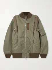 [Sacai] Sacai - Shell Bomber Jacket - Green - 4 4 Green