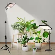 East grace led Grow Lights for Indoor Plants, Full Spectrum Plant Grow Light, UV Light for Plants Indoor,286 Full-Spectrum LEDs and Timer for Seed Starting,27.8"-78.4" Height Adjustable