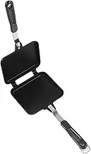 Sandwich Maker, Non Stick Grilled Sandwich and Panini Maker Pan with Handle, Stovetop Toasted Sandwich Maker Aluminum Flip Pan for Home Kitchen