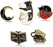[MJartoria] Car Flamingo Alpaca Novelty Cartoon Enamel Brooch Pin Badges Set of 11