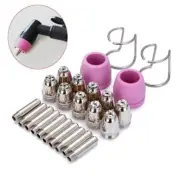 Plasma Cutter Torch Consumble Tip Electrode Cutter Torch for AG60 WSD-60P 24pcs