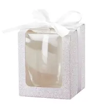 Kate Aspen Set of 20 Glassware (9oz) Gift Boxes with Ribbons