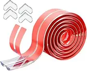 Baby Proofing, Edge Protector Strip Clear, 10FT Silicone Soft Corner Protectors for Baby, Edge Protectors for Sharp Corners for Cabinets, Drawers, Furniture Sharp Corners(Color:White)