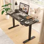 Motorized Table Standing Desk Office Electric Adjustable Height Computer Black