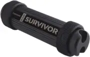 Flash Survivor Stealth 64GB USB 3.0 Rugged Design Water Proof Flash Drive - Blac