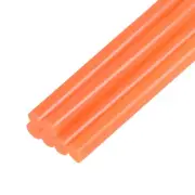 Mini Hot Glue Sticks for Glue Gun 0.27inch x 4inch Orange 6pcs
