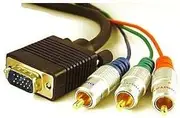3m Component Video to VGA Cable Lead Projector Gold Plated UL2725 Foil Shielding