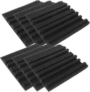 UPKOCH 6pcs Sound Absorbing Acoustic Panels for Soundproofing High Density Adhesive Wall Tiles for Recording and Home Theaters