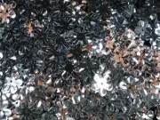 Sequins Flowers 13mm Metallic Silver 25g DIY Crafts Decorating Sew