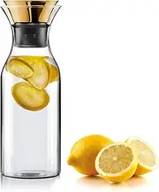 EVA SOLO Fridge Carafe 1.0 L with Tilt Lid Brass Fits Most Fridge Doors Brass