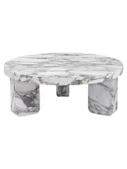 MCM House | Arii Coffee Table in Grey and White Arabescato Marble | The UNDONE