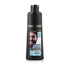 200ml Men Beard Hair Color Dye Shampoo Natural Mustache Dying Black Darkening AU