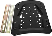 HORIALENCE 1Set Motorcycle Rear Luggage Rack Base Plate Adapter Sturdy Construction for Electric Scooters Mini Bikes Enhanced Stability with Thickened Design Black Color