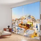 3D Sky house 35 Blockout Photo Curtain Printing Curtains Drapes Fabric Window AU