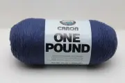 CARON One Pound Yarn Knitting Worsted 100% ACRYLIC 4-Ply Cape Cod Blue