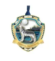 61213 Howling Wolf Hanging Ornament