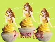 Disney Princess Belle (Beauty and the Beast) Cupcake Topper (12pcs)