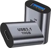 USB C to USB 3.0 Adapter, tunghey USB to USB C Adapter, USB 3.1 USB 3.0 Female to USB C Female Adapter Connector 2Pack