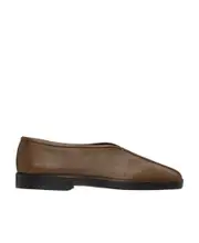 Flat Piped flat shoes 35,36 Brown