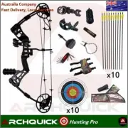 New ARCHQUICK Youth Compound Bow Set 15-45lb Kids Teenager Junior Target Hunting