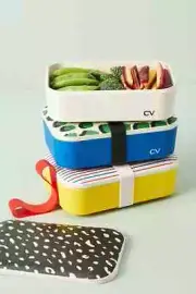 New Clare V. for Anthropologie Bamboo Bento Box 3 Designs - U Pick