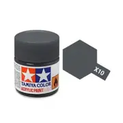 Tamiya 10ml Acrylic Gloss Paint Mini X-10 Gun Metal 81510
