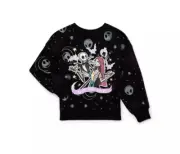 The Nightmare Before Christmas Girls Graphic Fleece Sweatshirt XS (4-5)