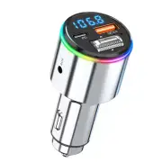 Bluetooth FM Transmitter Stereo Car MP3 Player USB QC3.0 Fast Charging Handsfree