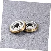 2pcs Ceramic Blade Margin Grout Removal Bit Concrete Trowel Machine Tile Pen Light Granite Titanium Caulk Tool Replacement Tungsten Carbide Cutting Trowel Golden
